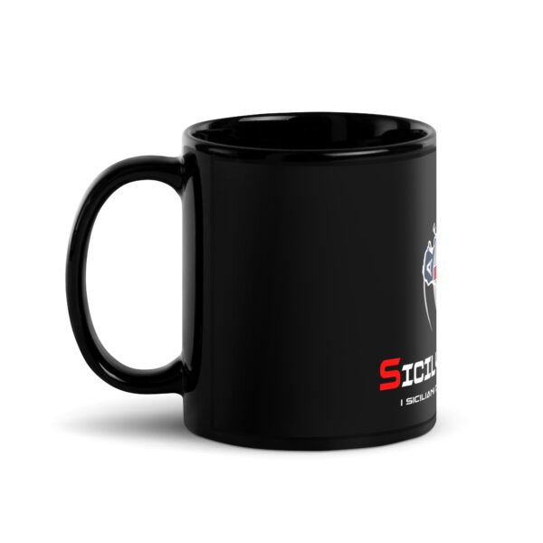 Tazza nera lucida Sicily Alfa Club - immagine 2