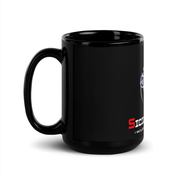 Tazza nera lucida Sicily Alfa Club - immagine 4