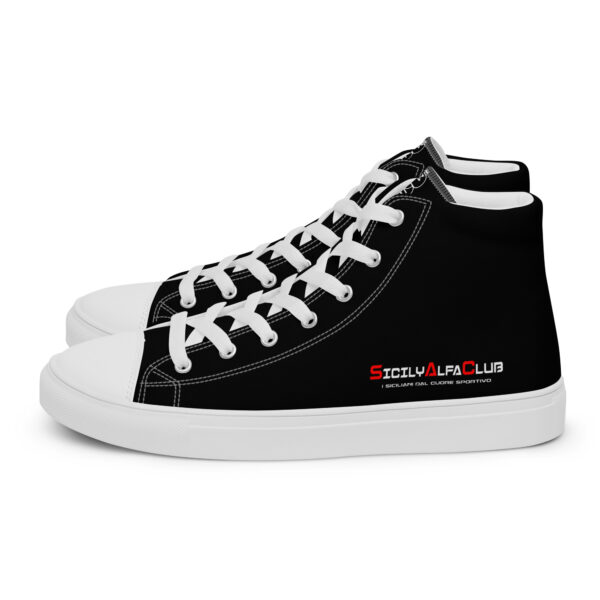 Sneakers alte in tela da uomo Sicily Alfa Club - immagine 3