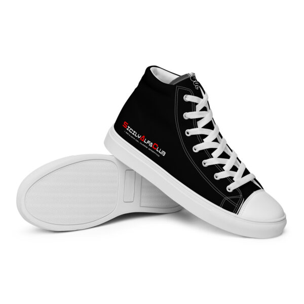 Sneakers alte in tela da uomo Sicily Alfa Club - immagine 2