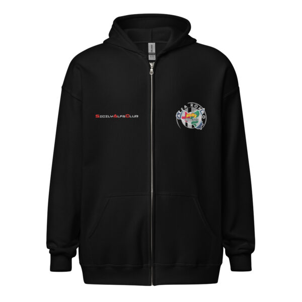 Felpa con cappuccio e zip Sicily Alfa Club