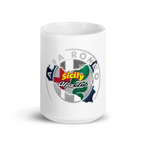 Tazza bianca lucida Sicily Alfa Club - immagine 7